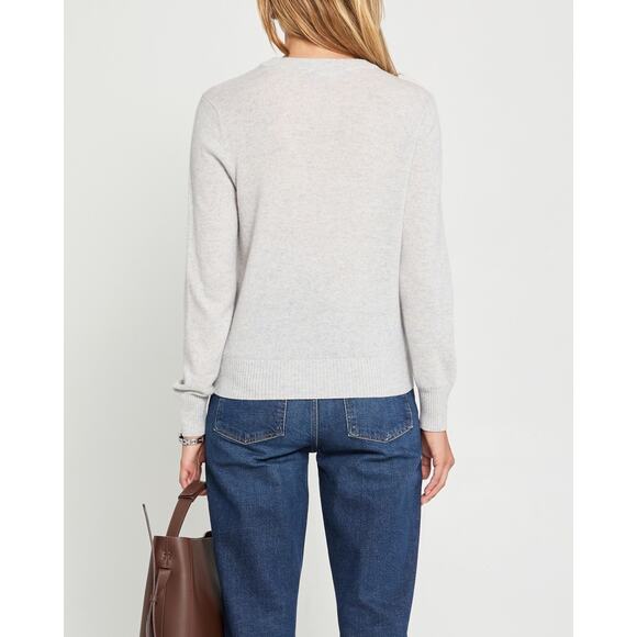 Few Moda Capi Cashmere Sweater - M Heather Grey - Picture 2 of 7